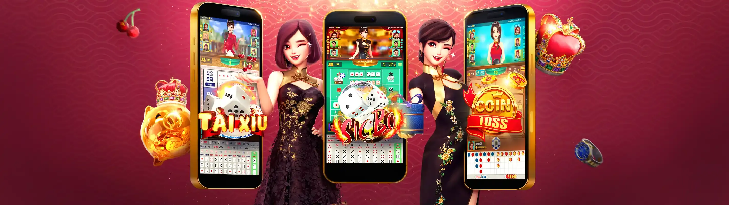 Banner khuyến mãi 188cm nổ hũ với tiền thưởng và biểu tượng game nổ hũ